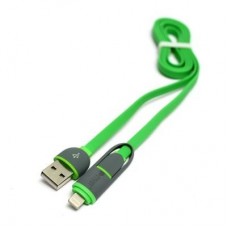 Дата кабель USB 2.0 AM to Lightning + Micro 5P 1.0m PowerPlant (KD00AS1291) Дата кабель USB 2.0 AM to Lightning + Micro 5P 1.0m PowerPlant (KD00AS1291)