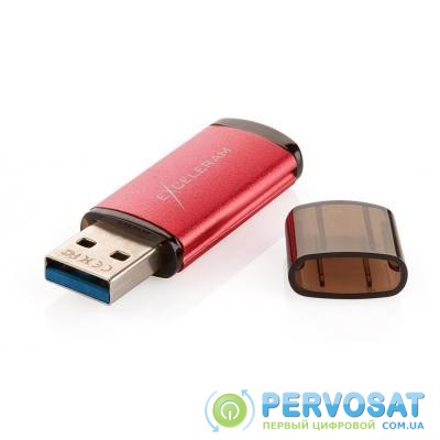USB флеш накопитель eXceleram 128GB A3 Series Red USB 3.1 Gen 1 (EXA3U3RE128)