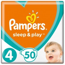 Підгузок Pampers Sleep & Play Maxi Розмір 4 (9-14 кг), 50 (8001090669056) Підгузок Pampers Sleep & Play Maxi Розмір 4 (9-14 кг), 50 (8001090669056)
