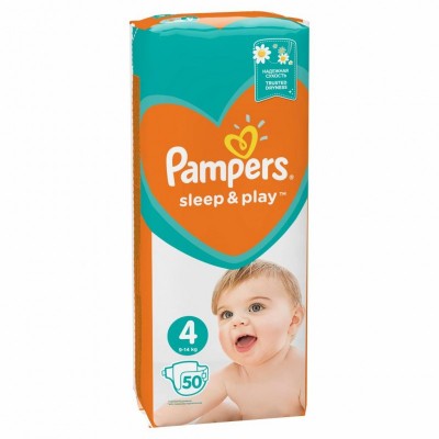 Подгузник Pampers Sleep & Play Maxi Размер 4 (9-14 кг), 50 шт (8001090669056)