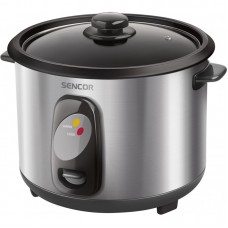 Рисоварка Sencor, 500Вт, чаша-1,5л, електр. керування , знімна кришка, нерж. сталь, сірий Рисоварка Sencor, 500Вт, чаша-1,5л, електр. керування , знімна кришка, нерж. сталь, сірий