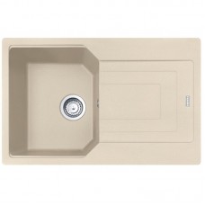 Мийка кухонна Franke Urban, фраграніт, прямокутник, з крилом, 780х500х220мм, чаша - 1, накладна, UBG 611-78, бежевий
