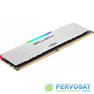 Модуль памяти для компьютера DDR4 16GB (2x8GB) 3200 MHz Ballistix White RGB MICRON (BL2K8G32C16U4WL)