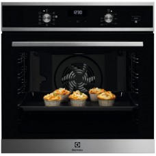 Духова шафа Electrolux електрична, 72л, А, дисплей, конвекція, телескопічні напрямні, чорний+нерж Духова шафа Electrolux електрична, 72л, А, дисплей, конвекція, телескопічні напрямні, чорний+нерж
