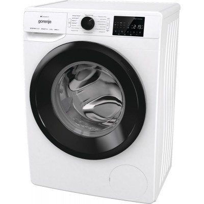 Пральна машина Gorenje фронтальна, 8кг, 1400, A+++, 46,5см, дисплей, інвертор, пара, Wi-Fi, білий