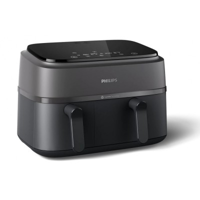 Мультипіч Philips Ovi Dual Series 3000 2750Вт, чаша-6+3л, сенсорне управл., 2 контейнера,8 авто. програм, пластик, чорний