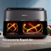 Мультипіч Philips Ovi Dual Series 3000 2750Вт, чаша-6+3л, сенсорне управл., 2 контейнера,8 авто. програм, пластик, чорний