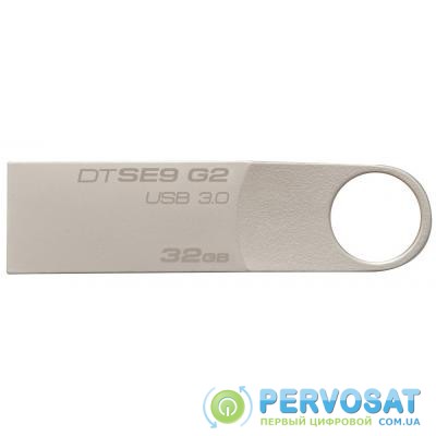 USB флеш накопитель Kingston 32GB DataTraveler SE9 G2 Metal Silver USB 3.0 (DTSE9G2/32GB)