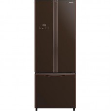 Холодильник з нижн. мороз. HITACHI R-WB600PUC9GBW, 180х76х68см, 3 дв., Х- 308л, М- 107л, A+, NF, Інвертор, Коричневий (скло)