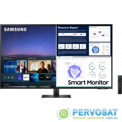 Монітор LCD 43&quot; Samsung S43AM700UI, HDMI, USB, USB-TypeC, BT, VA, MM, 3840x2160, 60, 8ms