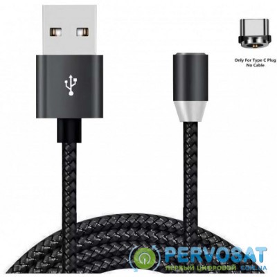 Дата кабель USB 2.0 AM to Type-C 1.2m Magneto black XoKo (SC-355a MGNT-BK)