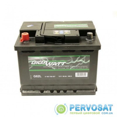 Аккумулятор автомобильный GigaWatt 60А (0185756027)