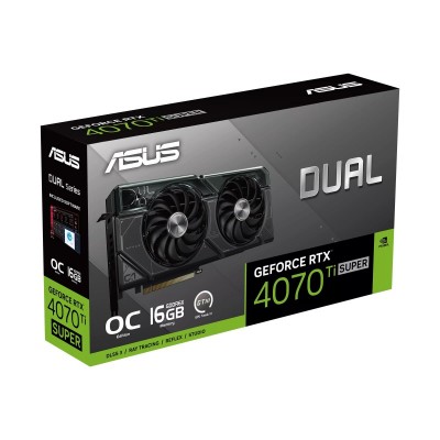 Відеокарта ASUS GeForce RTX 4070 Ti SUPER 16GB GDDR6X OC DUAL-RTX4070TIS-O16G