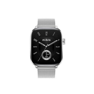 Смарт-годинник Mibro Fit 44мм, 1.75", 390x450, AMOLED, BT 5.3, GPS, 5 ATM, сріблястий Смарт-годинник Mibro Fit 44мм, 1.75", 390x450, AMOLED, BT 5.3, GPS, 5 ATM, сріблястий
