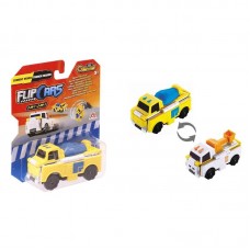 Машинка-трансформер Flip Cars 2 в 1 Бетономішалка і Траншеєкопач Машинка-трансформер Flip Cars 2 в 1 Бетономішалка і Траншеєкопач