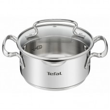 Каструля Tefal DUETTO+, 1.5л, з кришкою, нержавюча сталь, скло Каструля Tefal DUETTO+, 1.5л, з кришкою, нержавюча сталь, скло