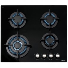 Варильна поверхня Cata газова на склі, 60см, чавун, CCI 6031 BK, чорний Варильна поверхня Cata газова на склі, 60см, чавун, CCI 6031 BK, чорний