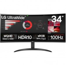 Монітор LG 34" 34WR50QK-B 2xHDMI, DP, Audio, VA, 3440x1440, 21:9, 100Hz, sRGB 99%, CURVED, FreeSync, HDR10 Монітор LG 34" 34WR50QK-B 2xHDMI, DP, Audio, VA, 3440x1440, 21:9, 100Hz, sRGB 99%, CURVED, FreeSync, HDR10