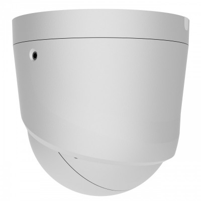 IP-Камера дротова Ajax TurretCam HL white, 8мп, 2.8мм, гібридне підсвічування IR 50м, білий Led 50м, Poe, True WDR, IP 65, ІЧ 50м, аудіо, кут огляду 100° до 110°, купольна, біла