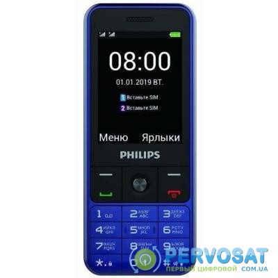 Мобильный телефон PHILIPS Xenium E182 Blue