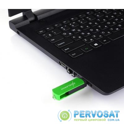 USB флеш накопитель eXceleram 128GB P2 Series Green/Black USB 3.1 Gen 1 (EXP2U3GRB128)