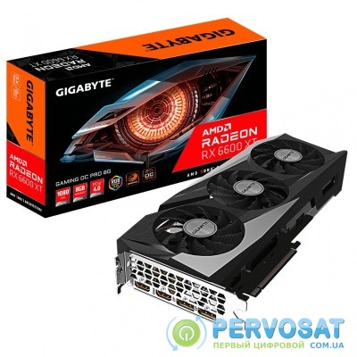 Видеокарта Gigabyte Radeon RX 6600 XT 8Gb GAMING PRO OC (GV-R66XTGAMINGOC PRO-8GD)