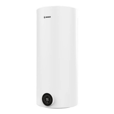 Водонагрівач електр. BOSCH круглий Tronic 4000T, 120л, 2кВт, сухий тен, вертикальний монтаж, електр. кер-ння, B, білий