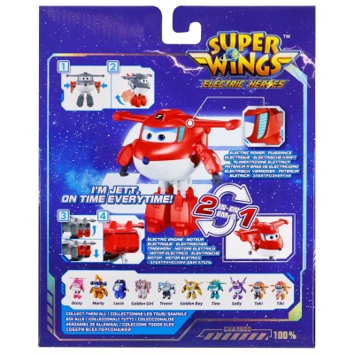 Ігрова фігурка-трансформер Super Wings Transforming Джетт (Jett) Ігрова фігурка-трансформер Super Wings Transforming Джетт (Jett)