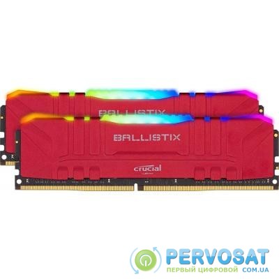 Модуль памяти для компьютера DDR4 32GB (2x16GB) 3600 MHz Ballistix RGB Red MICRON (BL2K16G36C16U4RL)