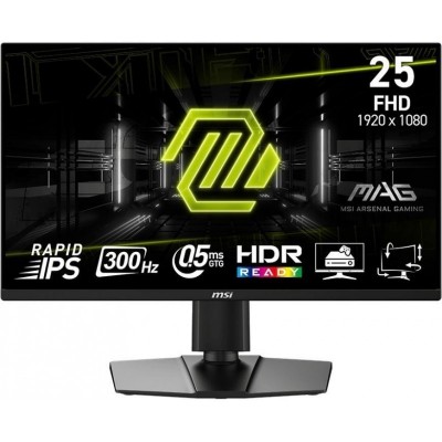 Монітор MSI 24.5" MAG 255PXF 2xHDMI, DP, MM, IPS, 300Hz, 0.5ms, sRGB 120%, FreeSync, Pivot
