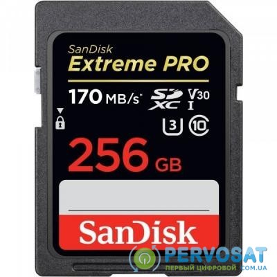 Карта памяти SANDISK 256GB SDXC class 10 UHS-I U3 Extreme Pro (SDSDXXY-256G-GN4IN)