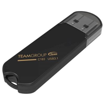 USB флеш накопичувач Team 64GB C183 Black USB 3.1 (TC183364GB01)