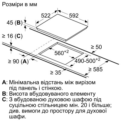 Варильна поверхня склокерамічна Bosch PKF651FP4E -60см/4 конфорки./слайдер/чорн