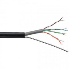 Кабель мережевий LogicPower UTP 305м cat.5e (4*2*0,50)[CU] внешн. проволока 1*1,4мм (3076)