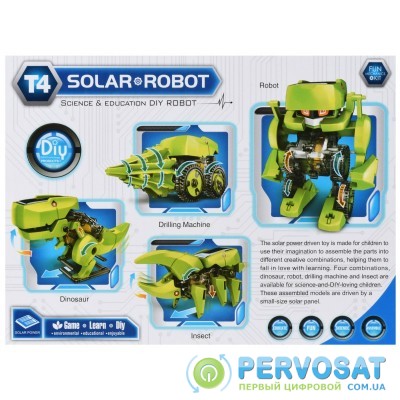 Same Toy Робот-конструктор - Динобот 3 в 1 на солнечной батарее