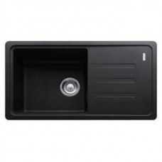 Мийка кухонна Franke Malta, фраграніт, прямокутник, з крилом, 780х435х200мм, чаша - 1, накладна, BSG 611-78, онікс
