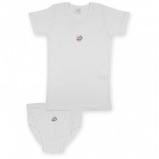 Футболка дитяча Aziz с маленькой машинкой белая в комплекте с трусиками (008066-4B-white) Футболка дитяча Aziz с маленькой машинкой белая в комплекте с трусиками (008066-4B-white)