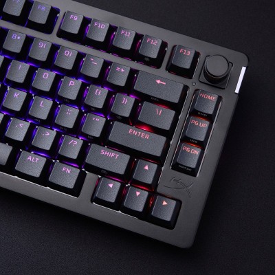 Клавіатура механічна HyperX Alloy Rise 75key, Red, USB-A, EN/UA, RGB, чорний