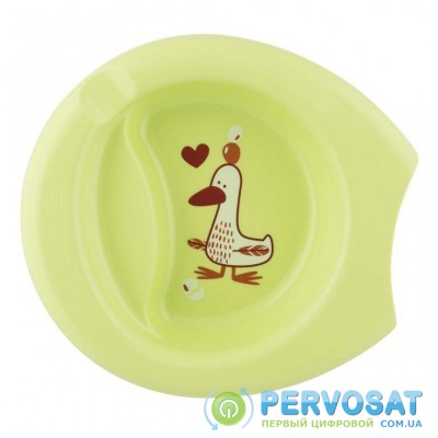 Набор детской посуды Chicco тарелка Easy Feeding Plate от 6 мес.зеленая (16001.40.30)
