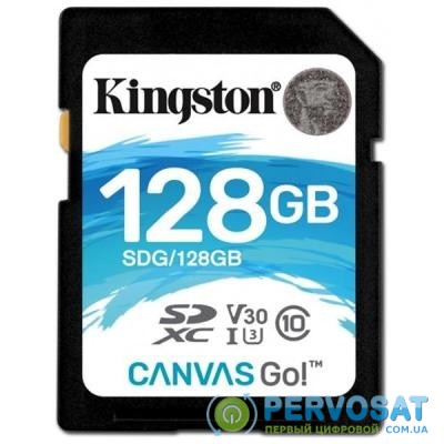 Карта памяти Kingston 128GB SDXC class 10 UHS-I U3 (SDG/128GB)