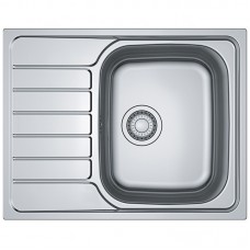 Мийка кухонна Franke Spark, нерж.сталь, прямокутник, з крилом, 635х500х160мм, чаша - 1, накладна, SKL 611-63, нерж декор Мийка кухонна Franke Spark, нерж.сталь, прямокутник, з крилом, 635х500х160мм, чаша - 1, накладна, SKL 611-63, нерж декор