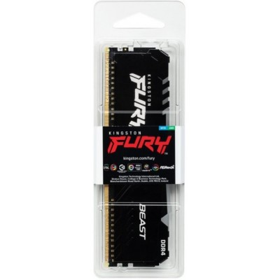 Пам'ять ПК Kingston DDR4 16GB 3200 FURY Beast RGB