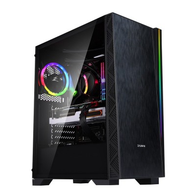 Корпус Zalman Z3 NEO,MidT, E-ATX, 2xUSB2.0, 1xUSB3.0, 1x120мм, 1х120мм ARGB, скло (бічна панель), без БЖ, чорний