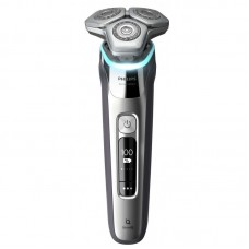 Бритва електр. Philips роторна Series 9000, бритв.головок-3, Li-Ion, сух.+волог., тример, кейс, док-станц.,Bt., срібний Бритва електр. Philips роторна Series 9000, бритв.головок-3, Li-Ion, сух.+волог., тример, кейс, док-станц.,Bt., срібний