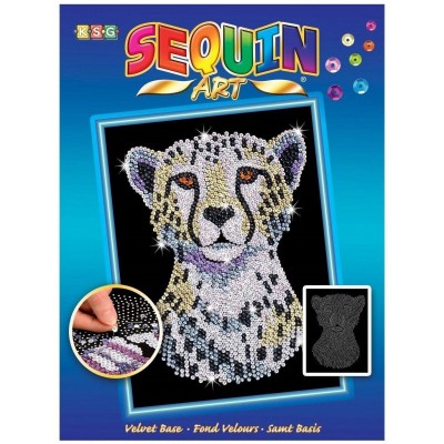 Набір для творчості Sequin Art BLUE Сніжний Гепард SA1605