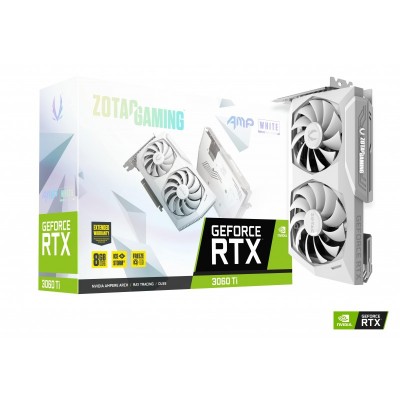 Відеокарта ZOTAC GeForce RTX 3060 Ti 8GB GDDR6 GAMING AMP White Edition LHR