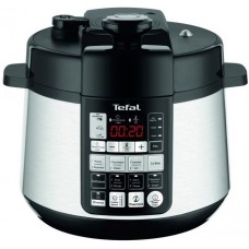 Мультиварка-скороварка Tefal, 1000Вт, чаша-4,8л, кнопкове керування, пластик/метал, чорний-метал Мультиварка-скороварка Tefal, 1000Вт, чаша-4,8л, кнопкове керування, пластик/метал, чорний-метал