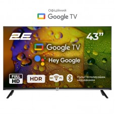 Телевізор 43" 2E LED FHD 60Hz Smart Google TV Black Телевізор 43" 2E LED FHD 60Hz Smart Google TV Black