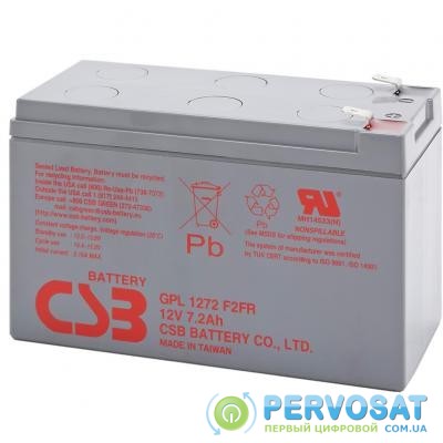 Батарея к ИБП CSB 12В 7.2 Ач (GPL1272F2)