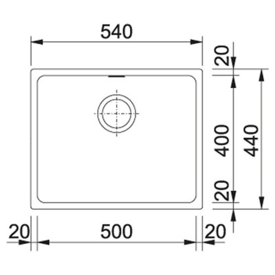 Franke Kubus KBG 110-50[125.0575.040]